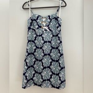 Lilly Pulitzer 6 blue and white seashell nautical summer beach Dress